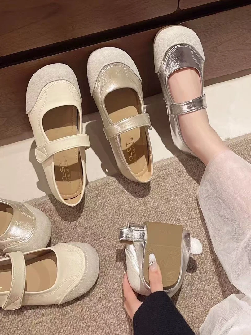 秋休闲款法式女新款百搭软底豆豆鞋单鞋Q01