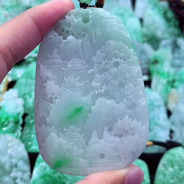 翡翠未镶嵌吊坠(不含链)