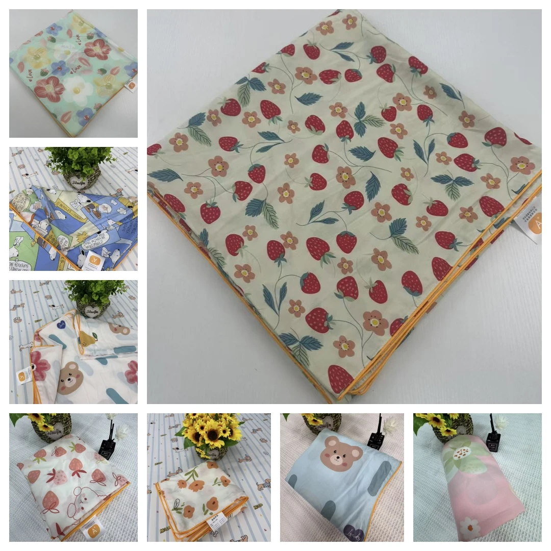 绵绸人造棉双层夹被凉爽柔软舒适透气