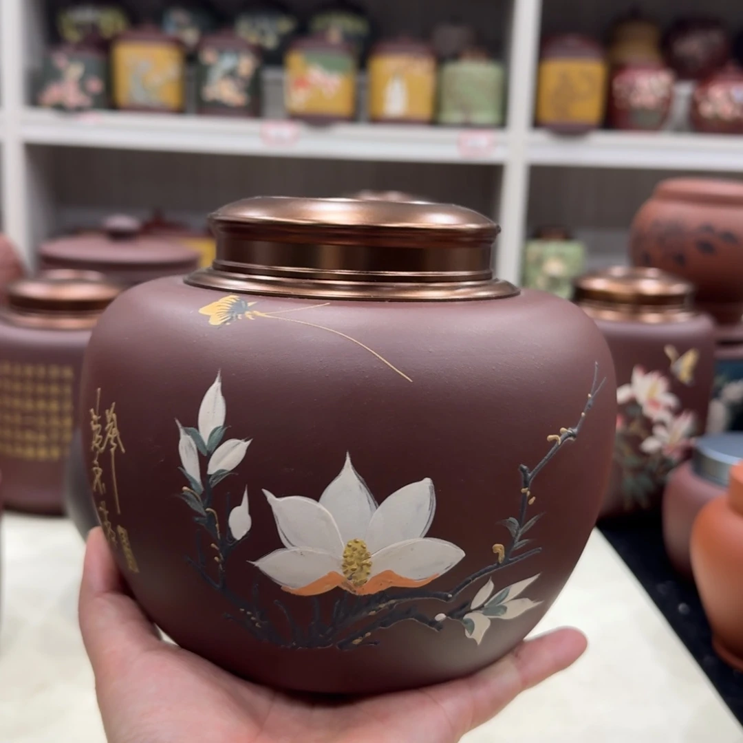 紫砂茶叶罐苹果罐