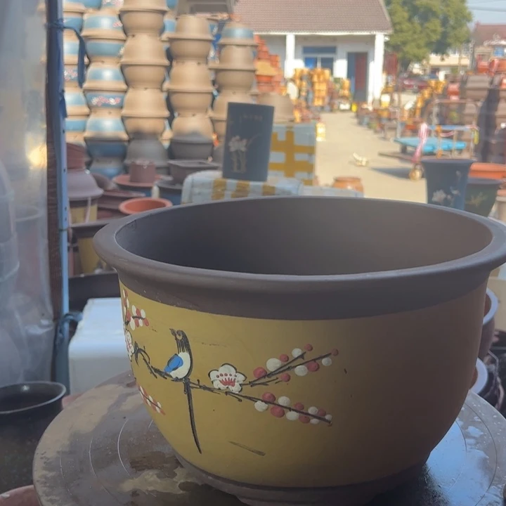 紫砂宜兴紫砂花盆T002大