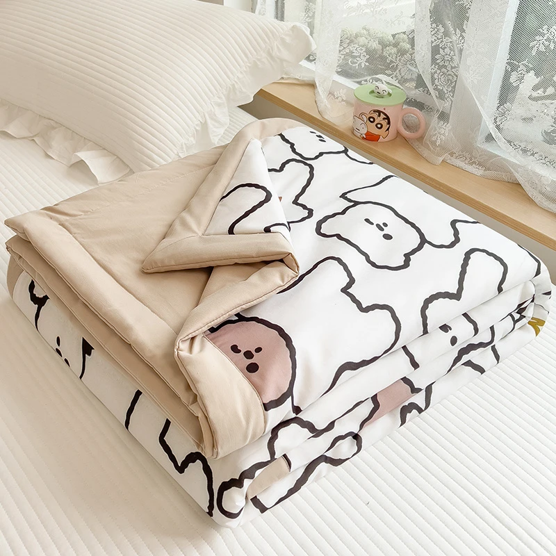 空调被夏凉被夏季可机洗夏被学生单人凉被子薄款四季通用双人夏天