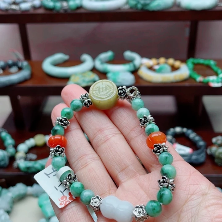 翡翠未镶嵌手链手串