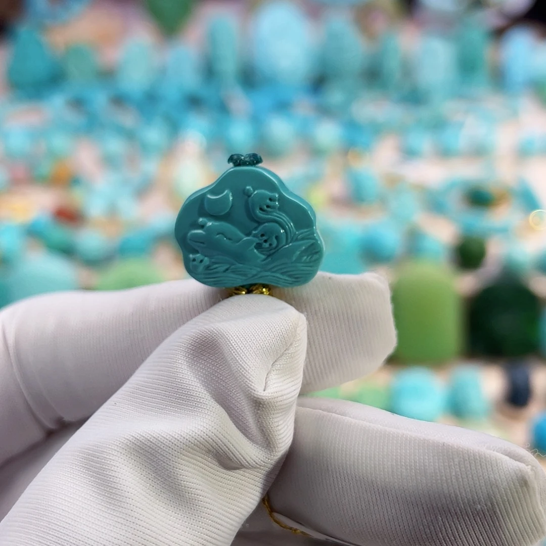 绿松石珠宝奇石未镶嵌