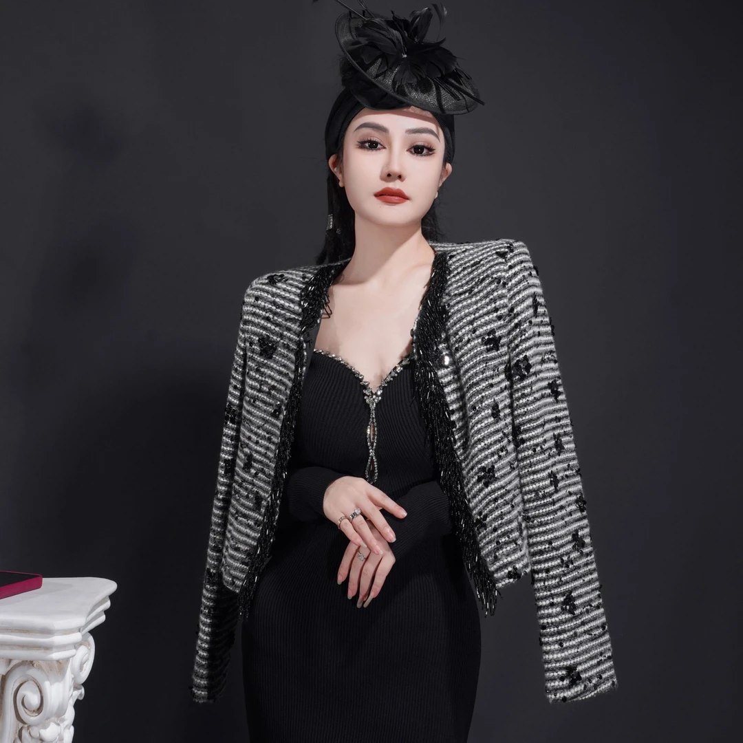 【星姐推荐】星原创高级定制【处处莺舞】设计师轻奢名秋冬套装裙