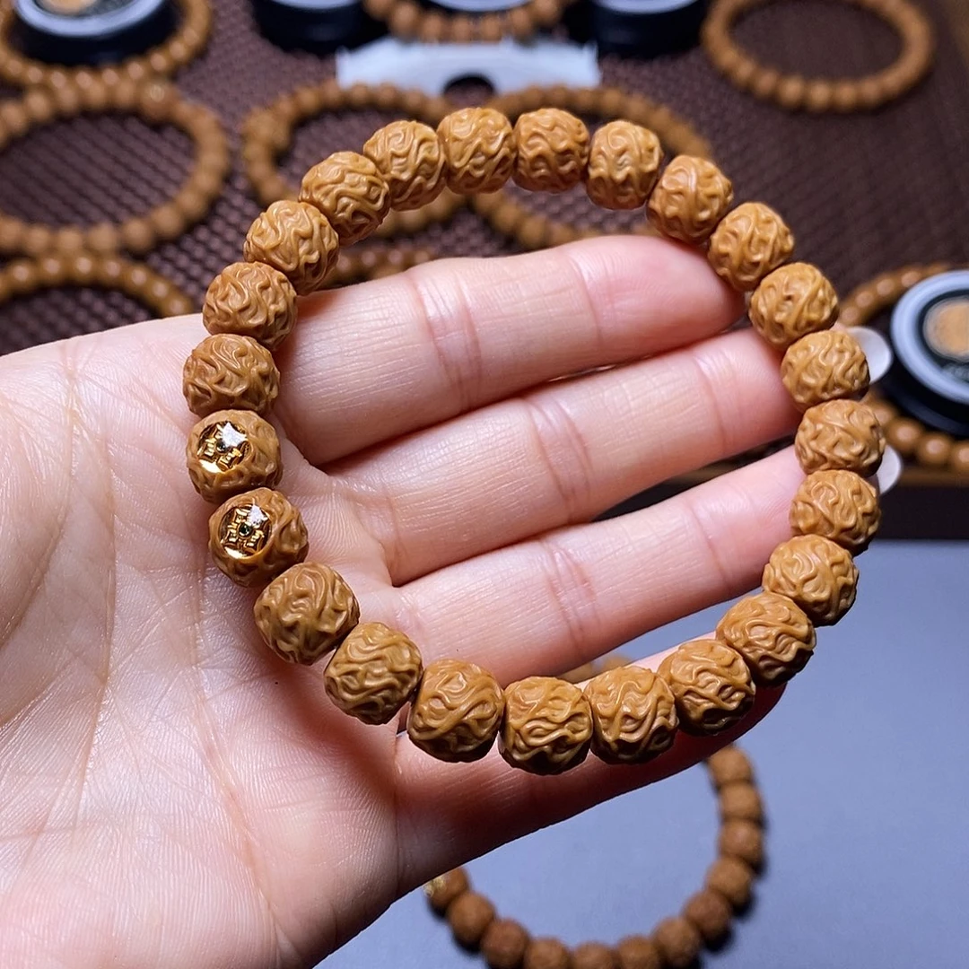 猴头核桃手串双标虎须全品