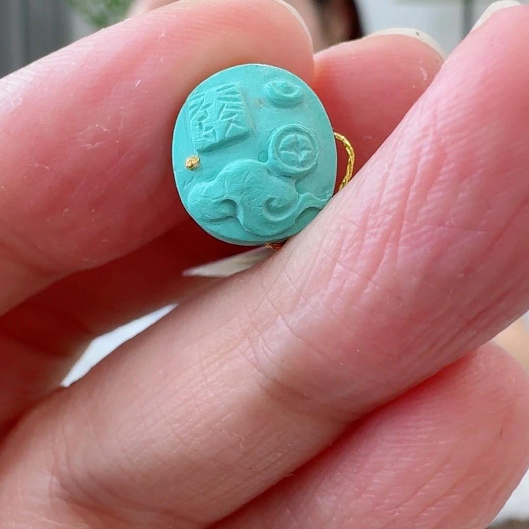 未镶嵌绿松石珠宝奇石