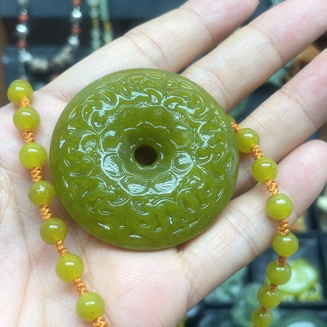未镶嵌蛇纹石玉项链