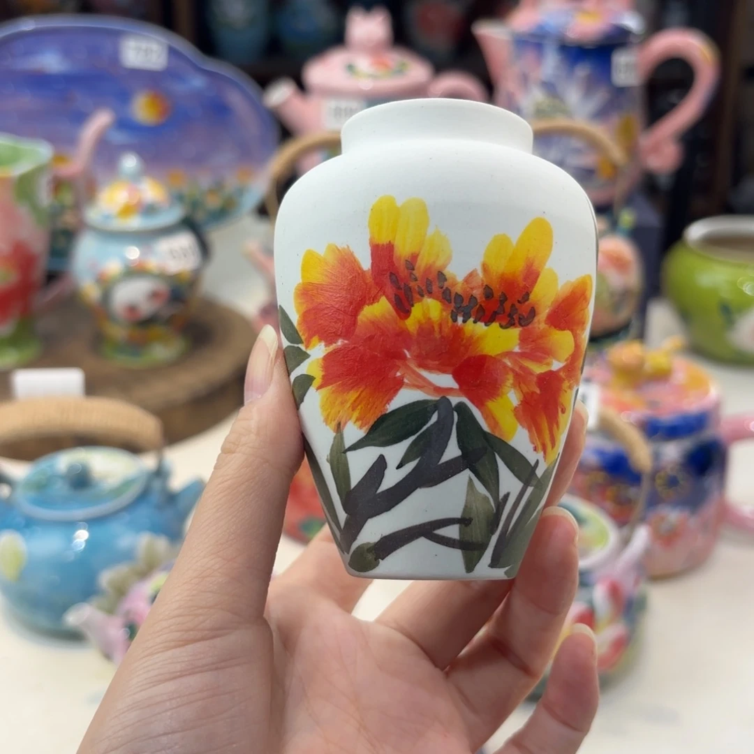 景德镇手绘高温釉下彩陶瓷茶具