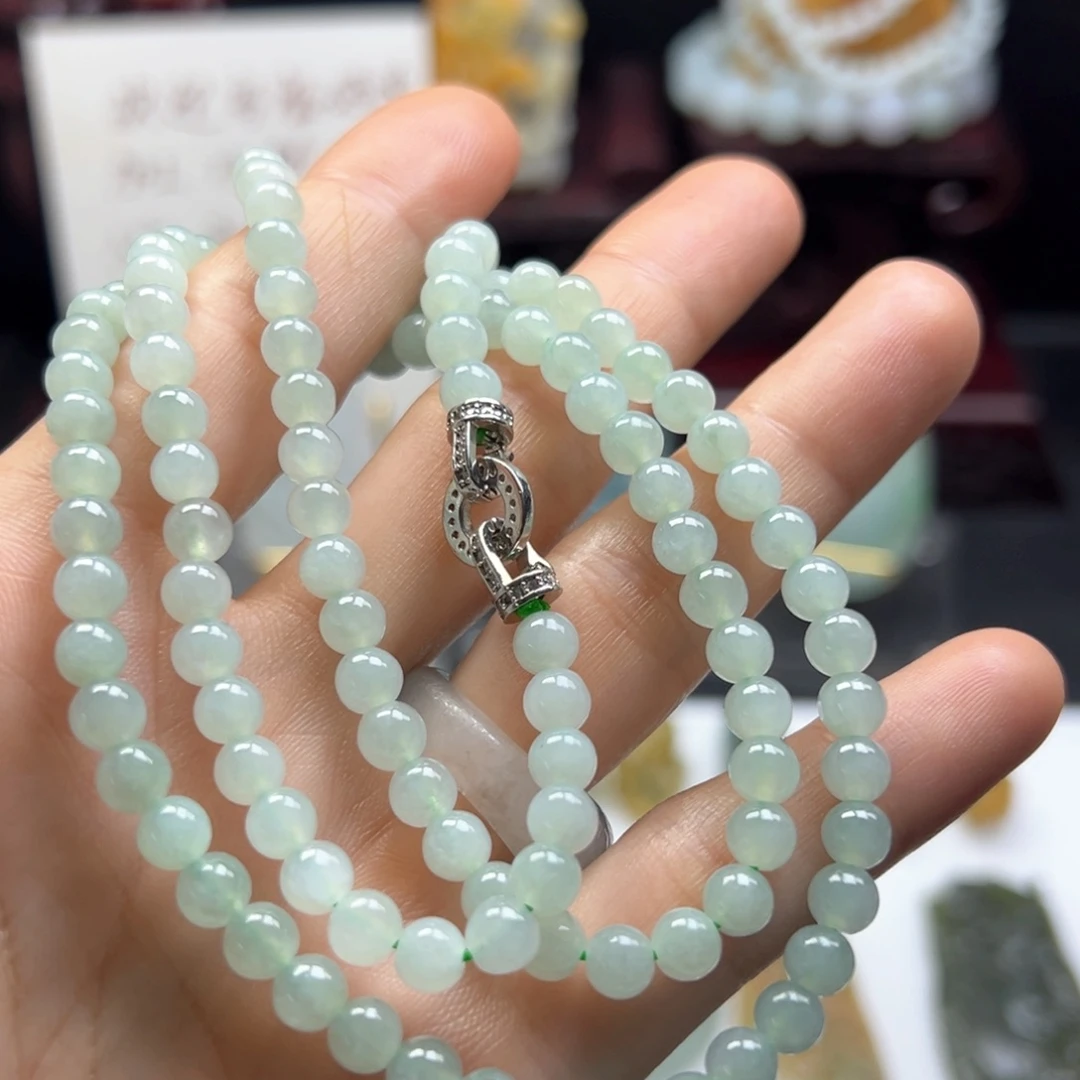 颈饰未镶嵌翡翠缅甸翡翠A货