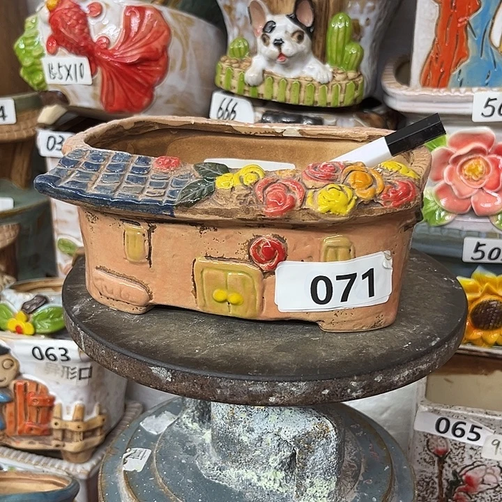 粗陶材质多肉花盆