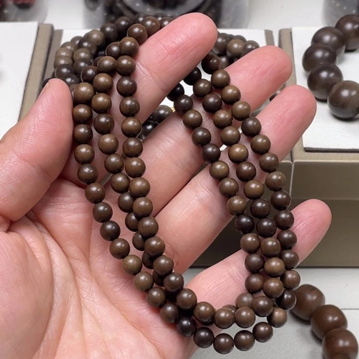 手串/手链檀香木迈索尔正区老山檀香0.6/108阴沉