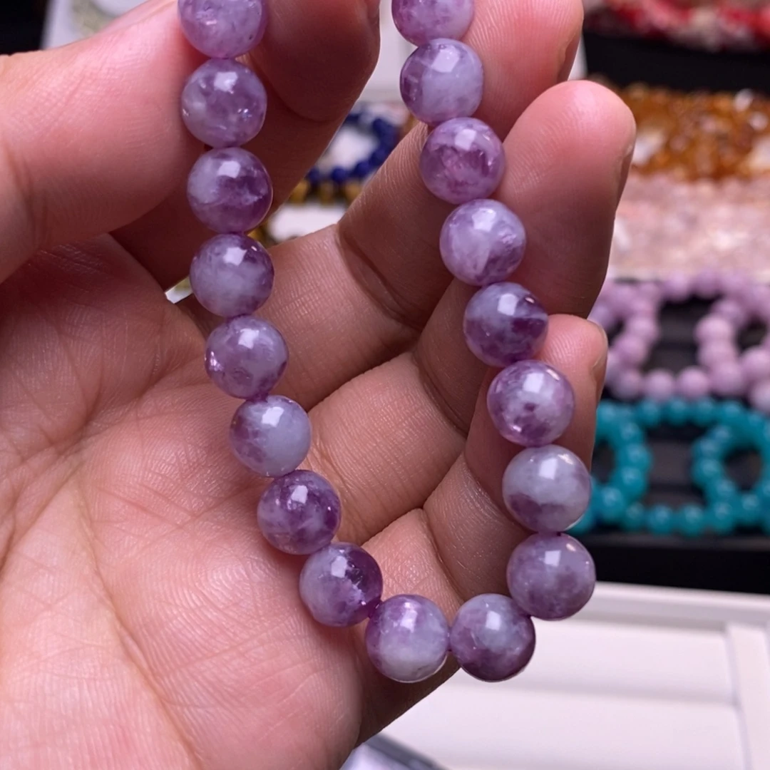 水晶未镶嵌手链卡9紫组母