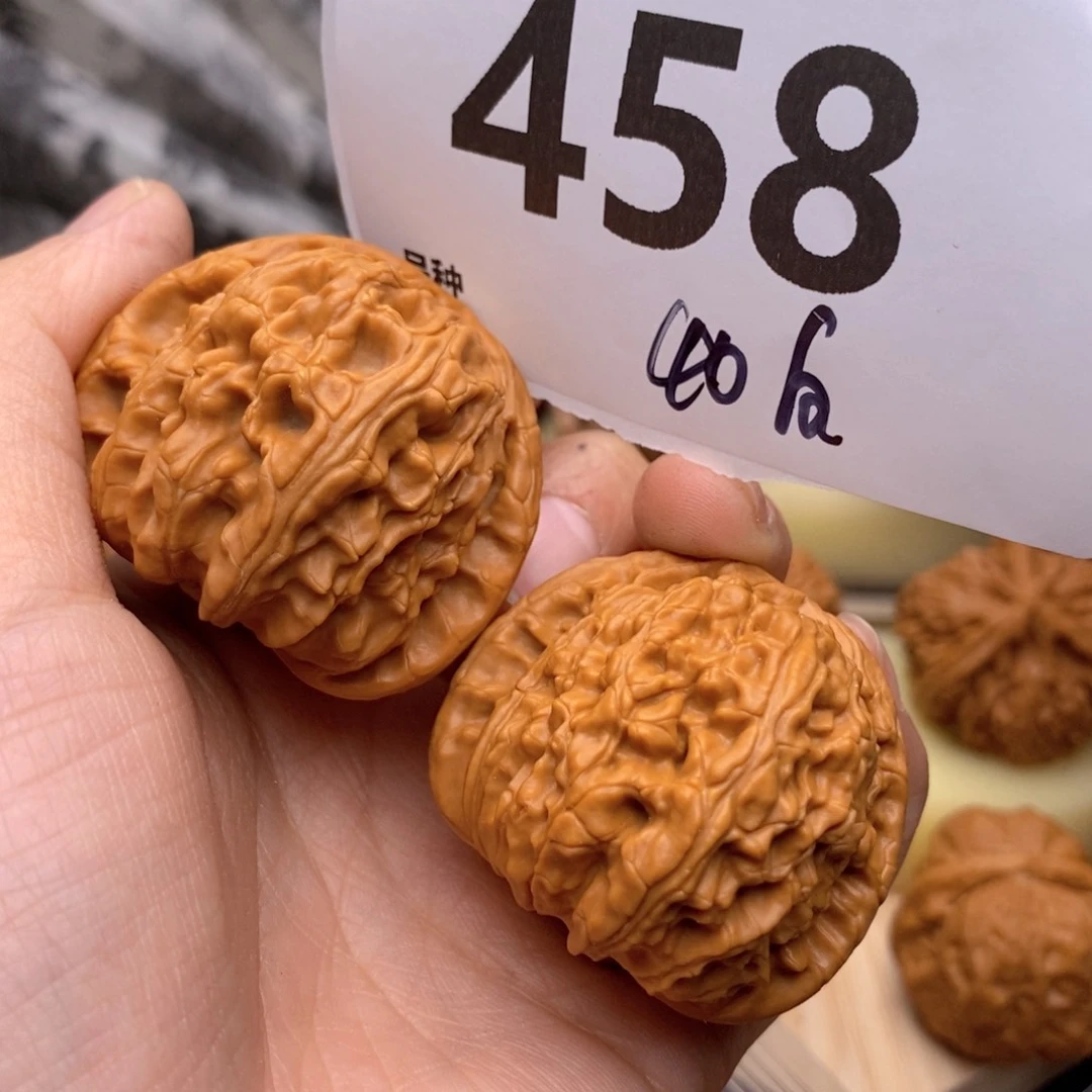 文玩核桃把件458号40白