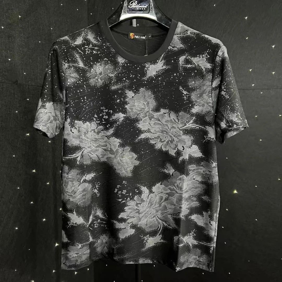 【设计】光点枫叶 典藏系列 高端男士奢华圆领T恤短袖