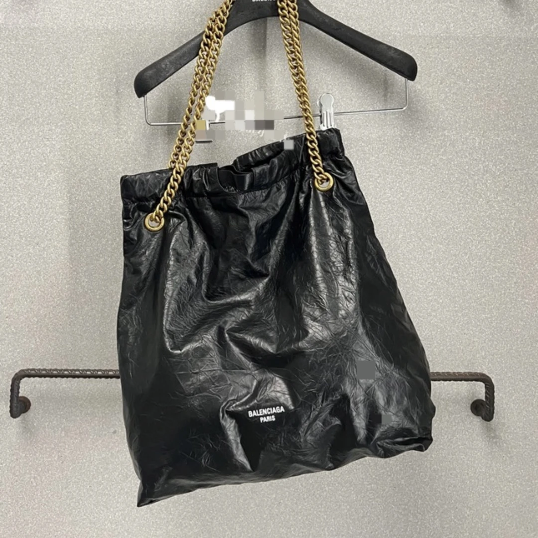95新 Balenciaga/巴黎世家 只盒/巴黎世家黑金大号垃圾袋