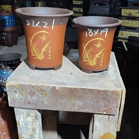 宜兴紫砂花盆清楚了吗