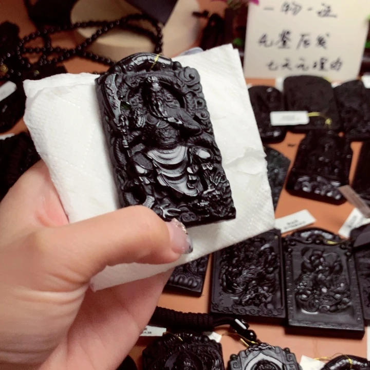 龍**涯天然缅甸a货钢琴黑挂件