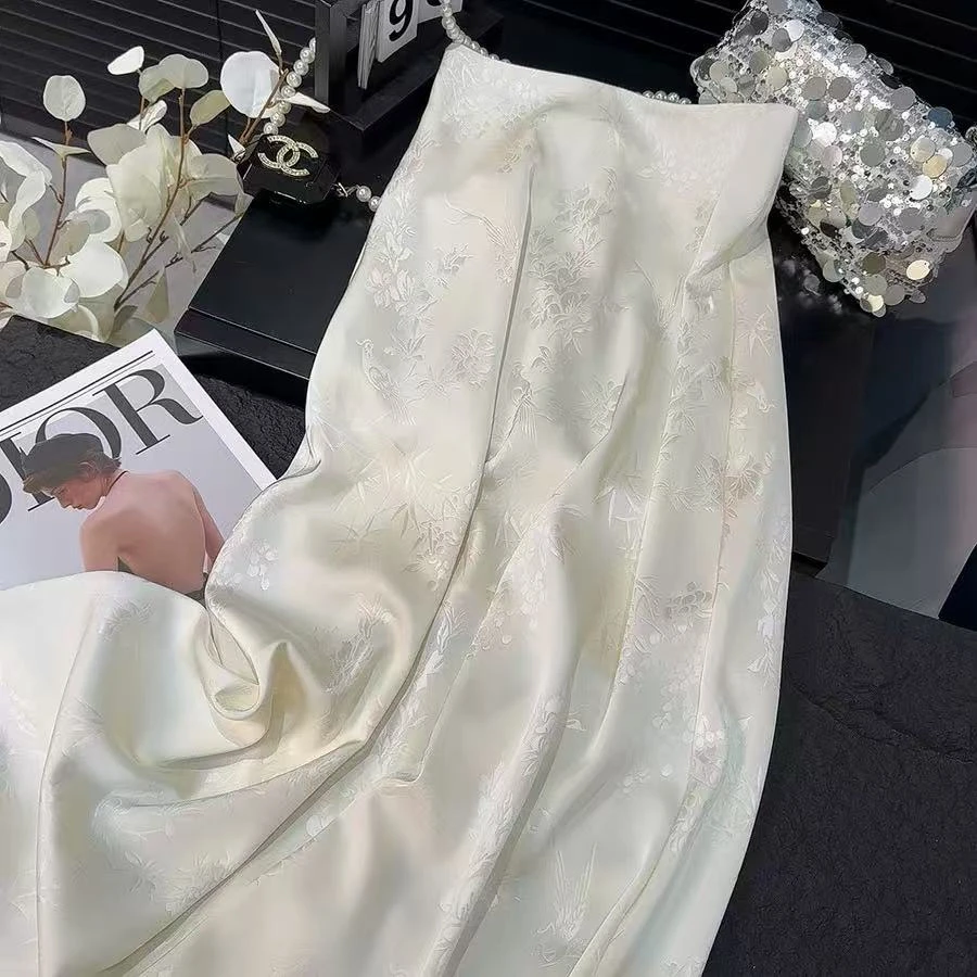 【蝶黛鱼尾裙】新中式提花百搭显瘦半身裙夏季复古重工时尚鱼尾裙