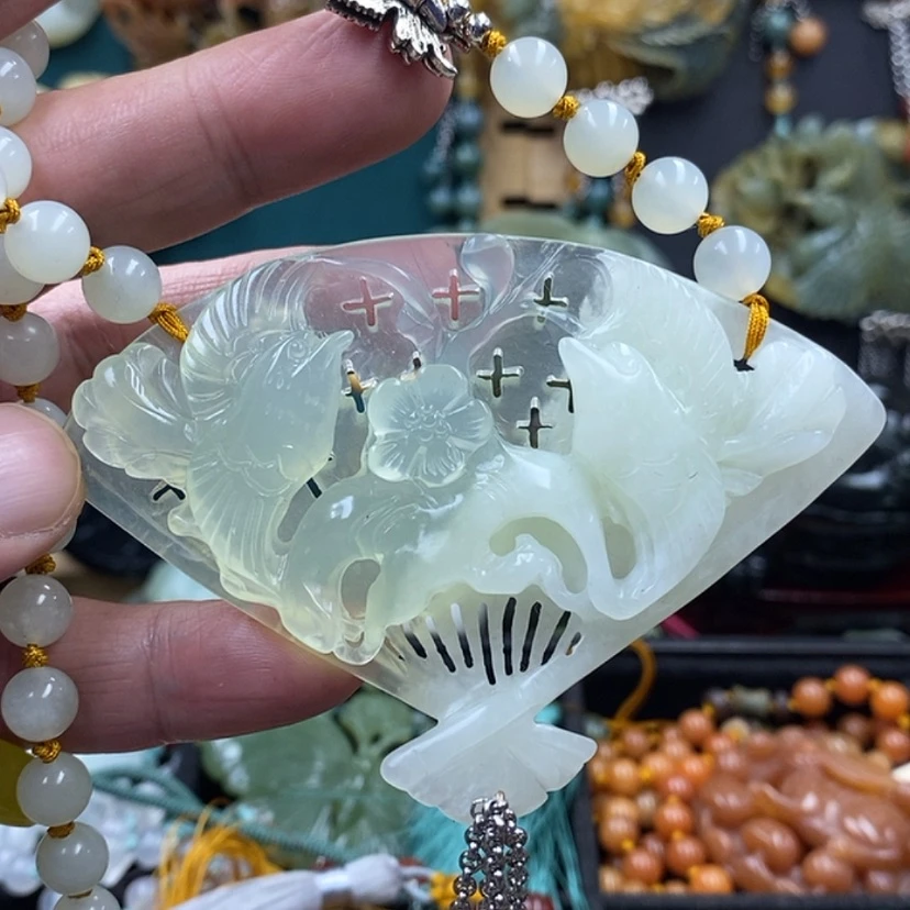 【闪购商品】蛇纹石玉未镶嵌吊坠