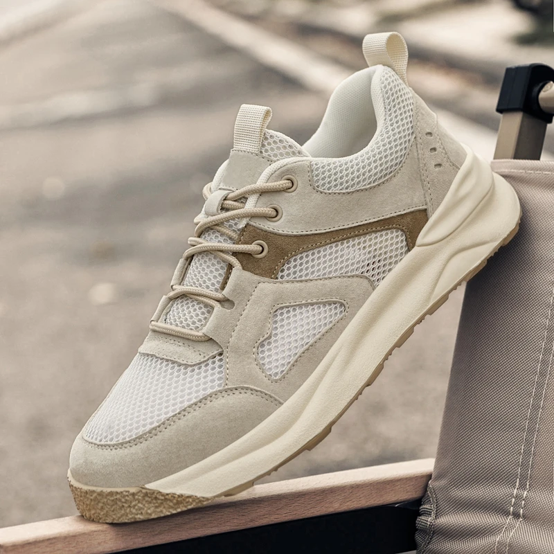 2025夏季透气网面鞋软底时尚休闲鞋网眼登山鞋潮流韩版舒适运动鞋