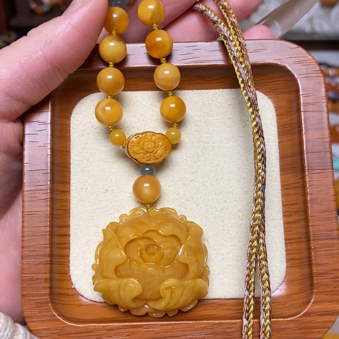 【闪购商品】蜜蜡颈饰未镶嵌项链