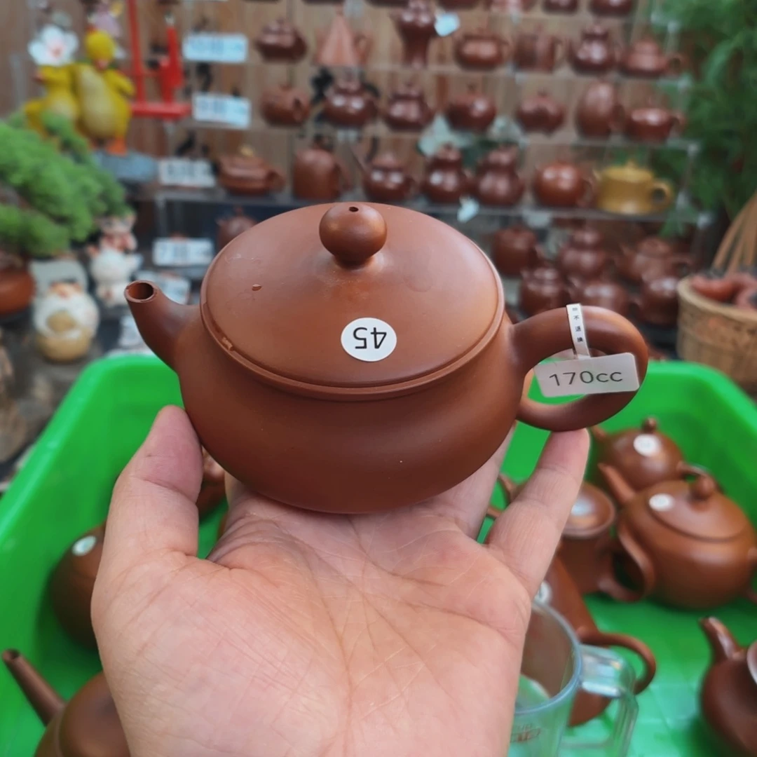 茶壶朱泥朱泥茶壶微瑕170C