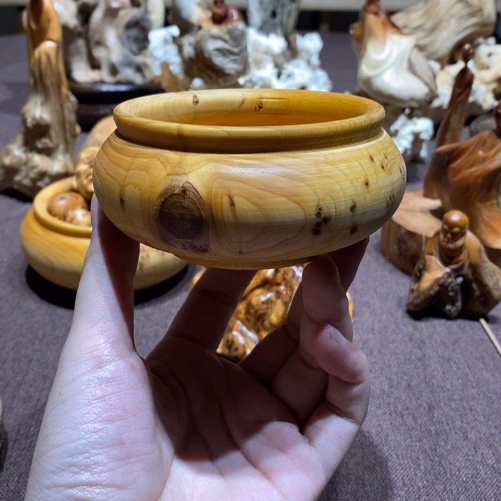 柏木（崖柏）留疤香炉