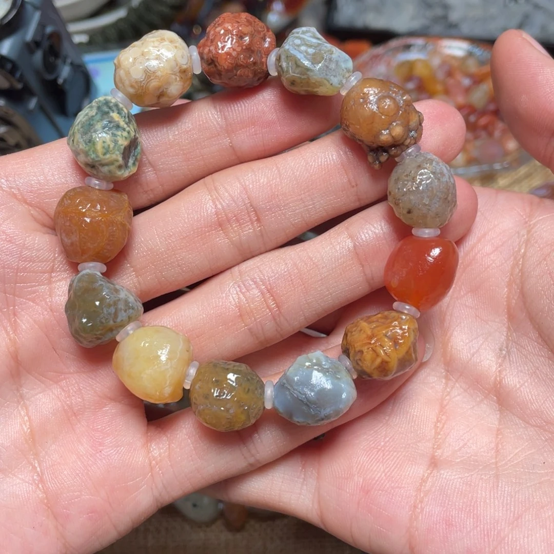 玛瑙/玉髓手链合金