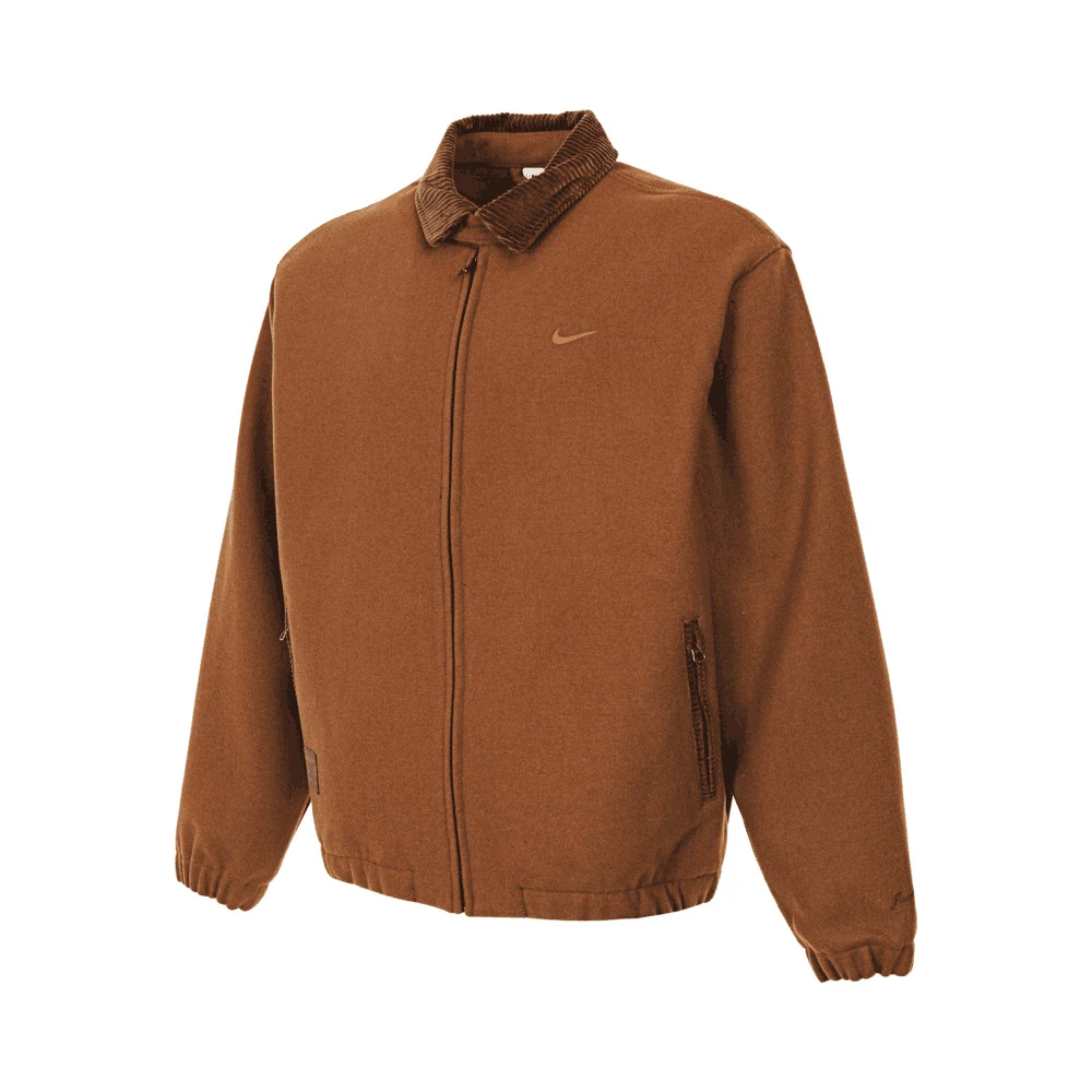 【耐克专属】NIKE耐克TWILL PREM芝麻棕羊毛混纺夹克外套HQ4744-281