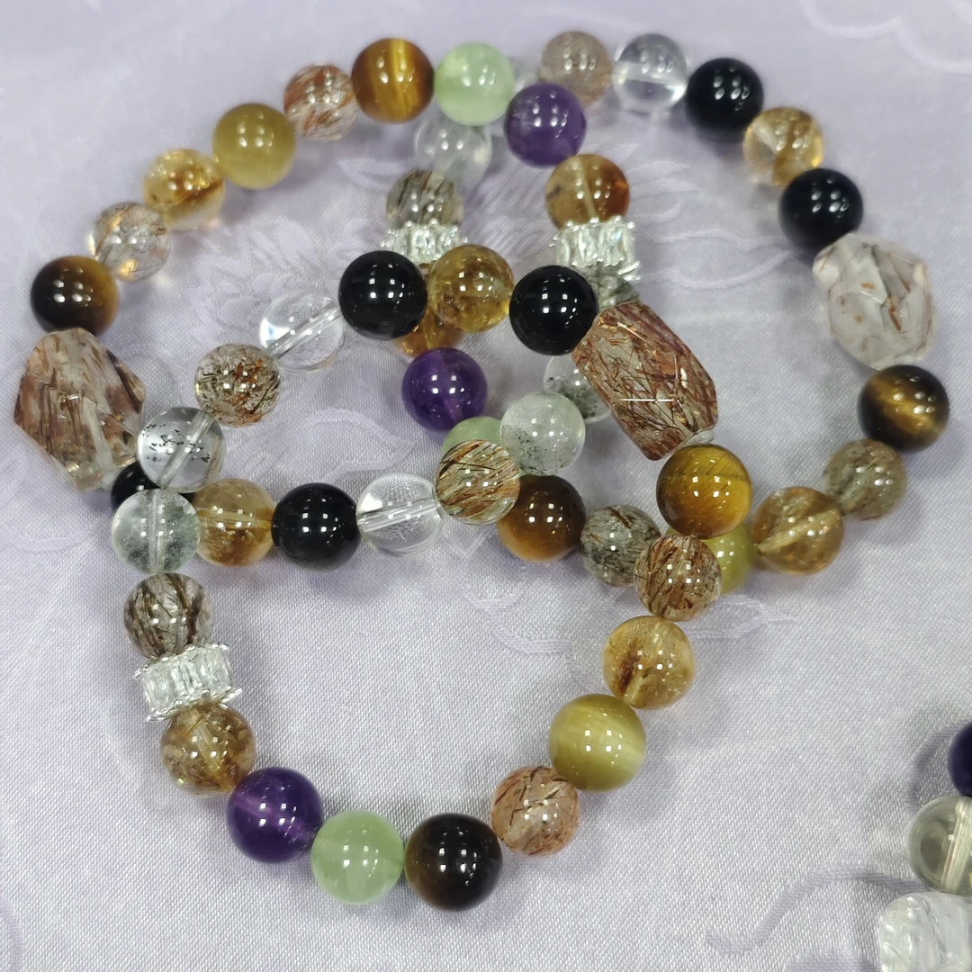 【小院甄选】原创水晶单圈手链 多样性发一件 约9mm JC802