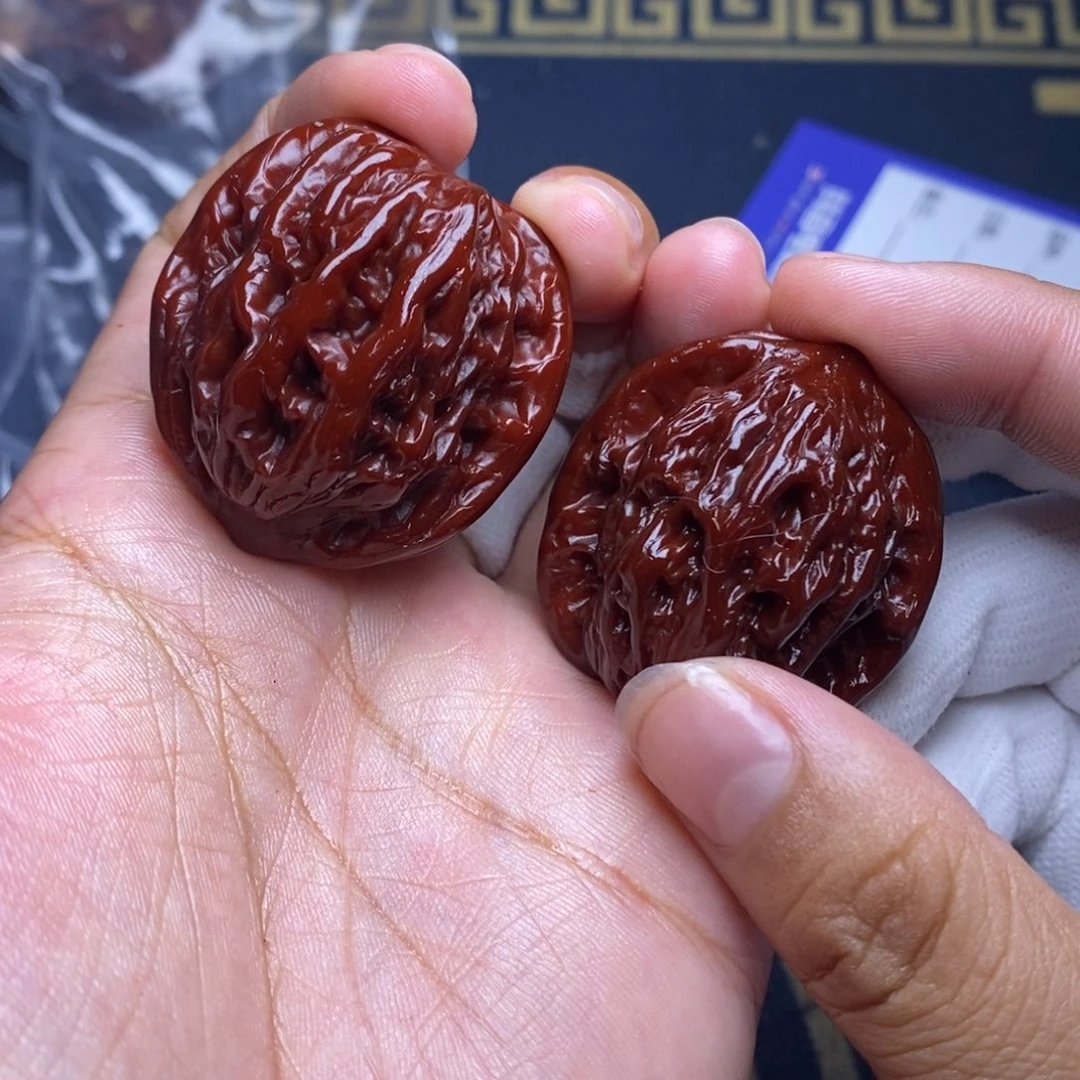 ****肆文玩核桃吊坠虎头36