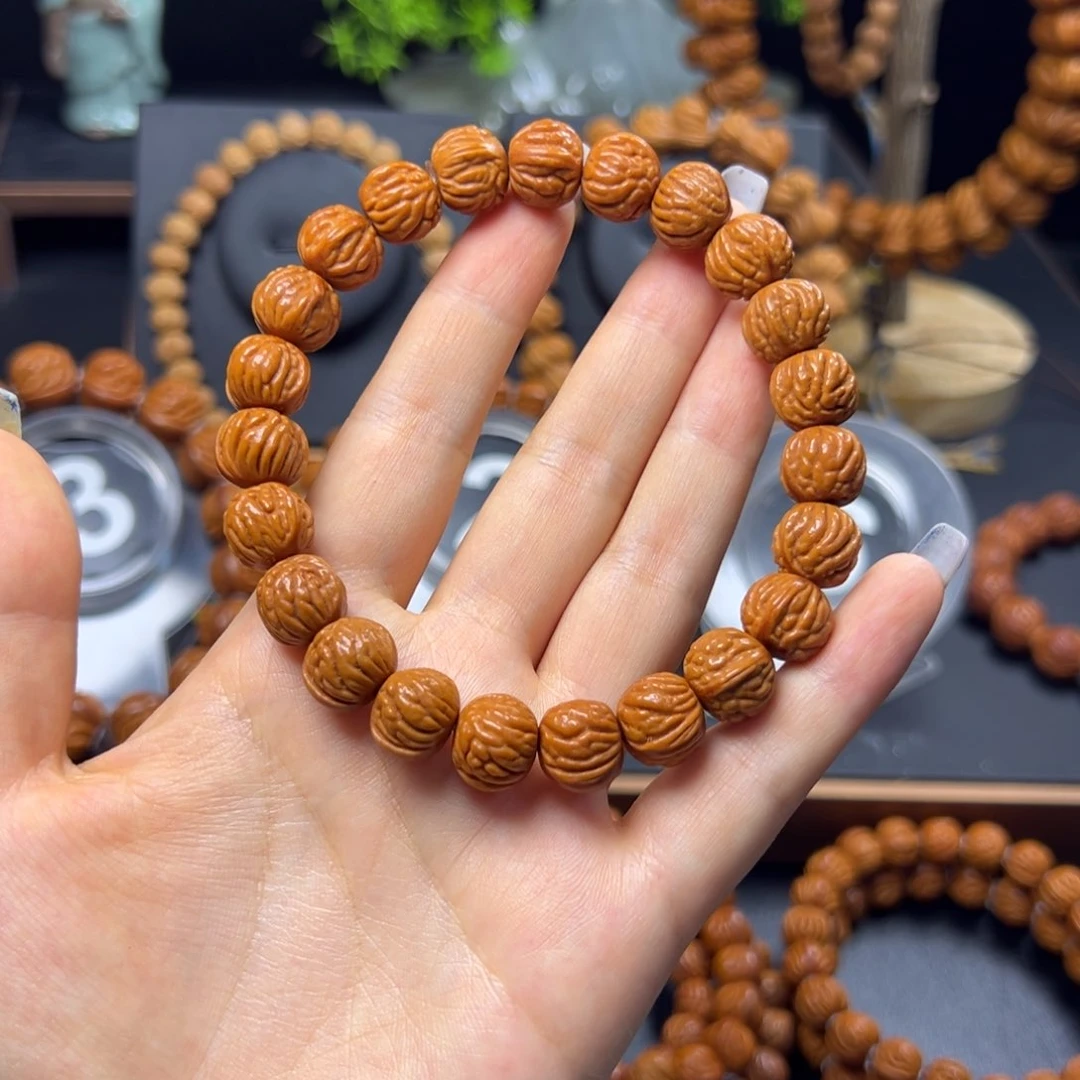 桃核手串火麒麟12手串