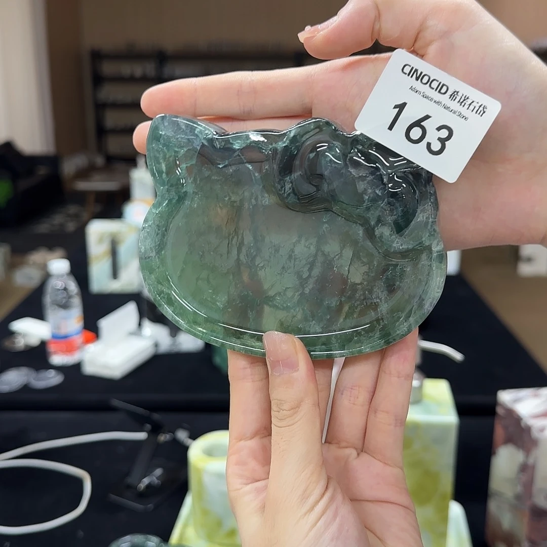 163 绿水晶小猫盘 福利