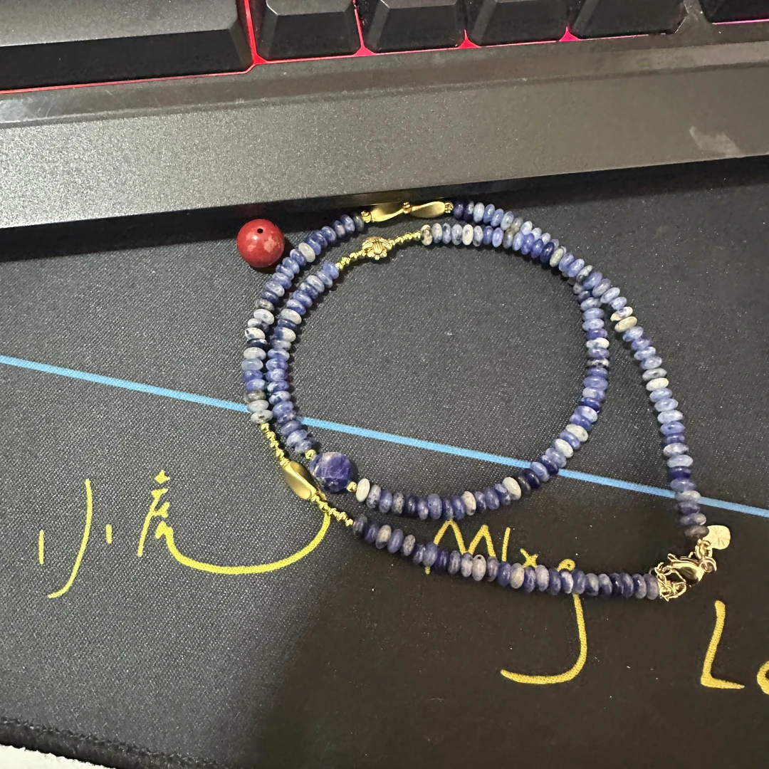 含辰砂工艺品【繁花珠宝甄选】含辰砂工艺品项链RX20058