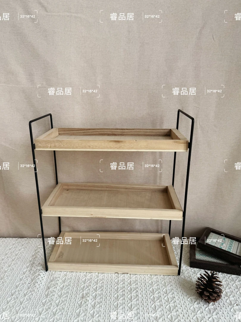 37*16*42三层置物可移动欧式收纳箱客厅北欧家用长方形134