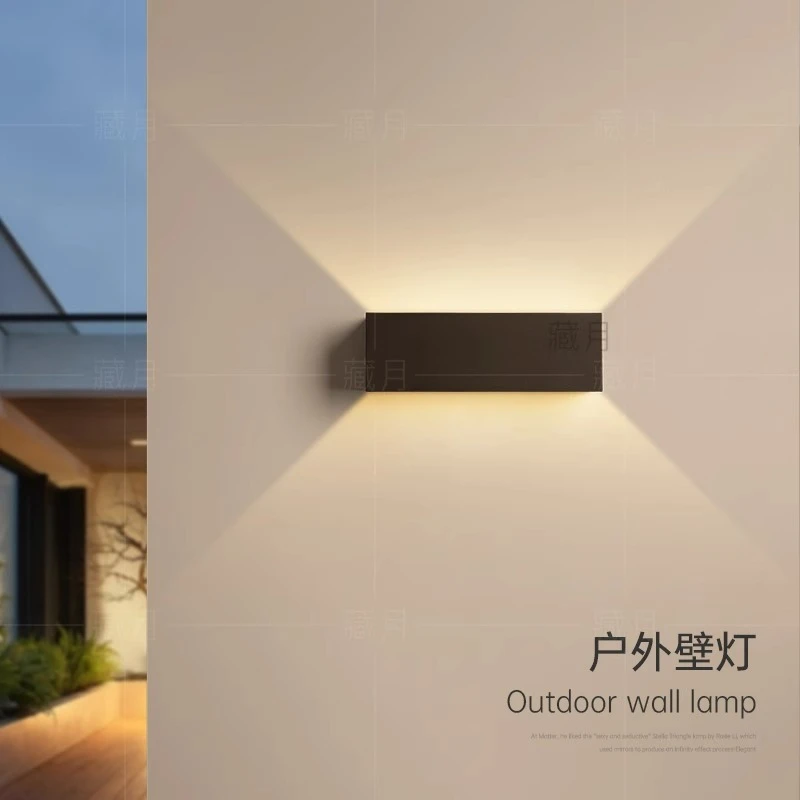 led户外壁灯花园庭院灯别墅大门两侧外墙灯防水露台灯门头玄关灯