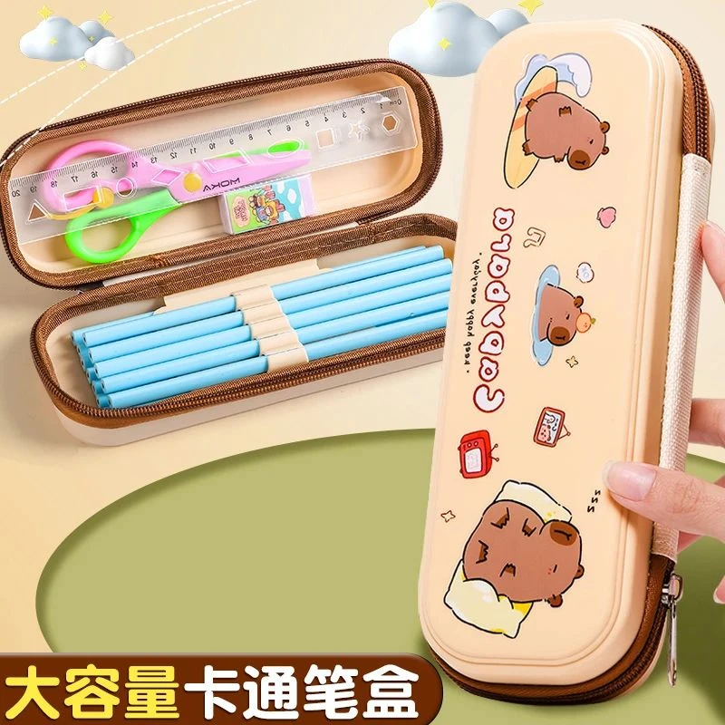 笔盒笔袋小学生实用男女款可选可爱卡通工艺大容量防水耐脏铅笔袋