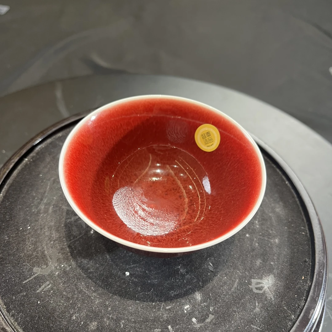 瓷立方-景德镇陶瓷奉旨官窑宝石红主任杯