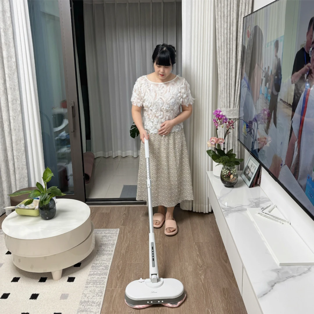 绿娃宝电动拖把拖地打蜡抛光机懒人神器木地板抛光手持无线