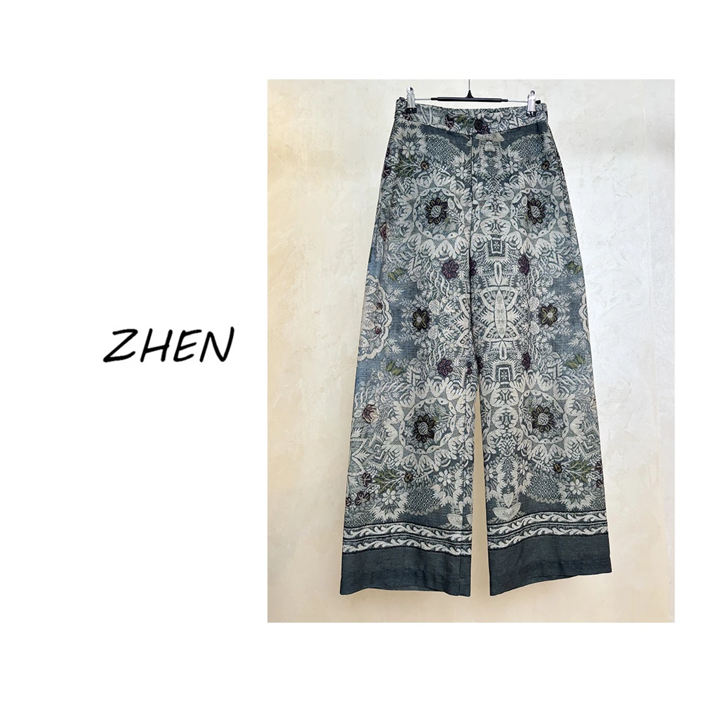 【ZHEN】25Y00165 2025经典休闲裤直筒显瘦小众设计师款