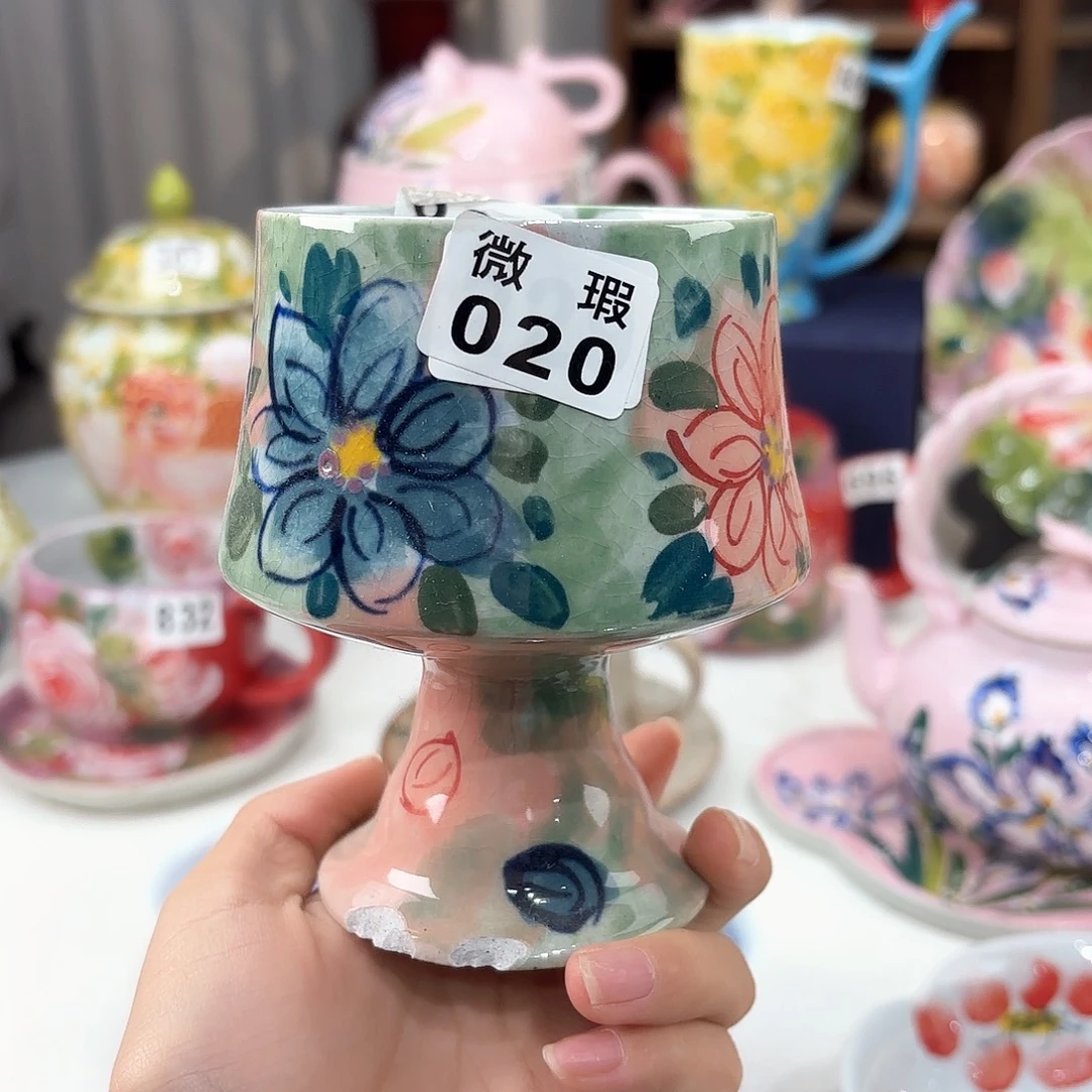 景德镇手绘高温釉下彩陶瓷茶具
