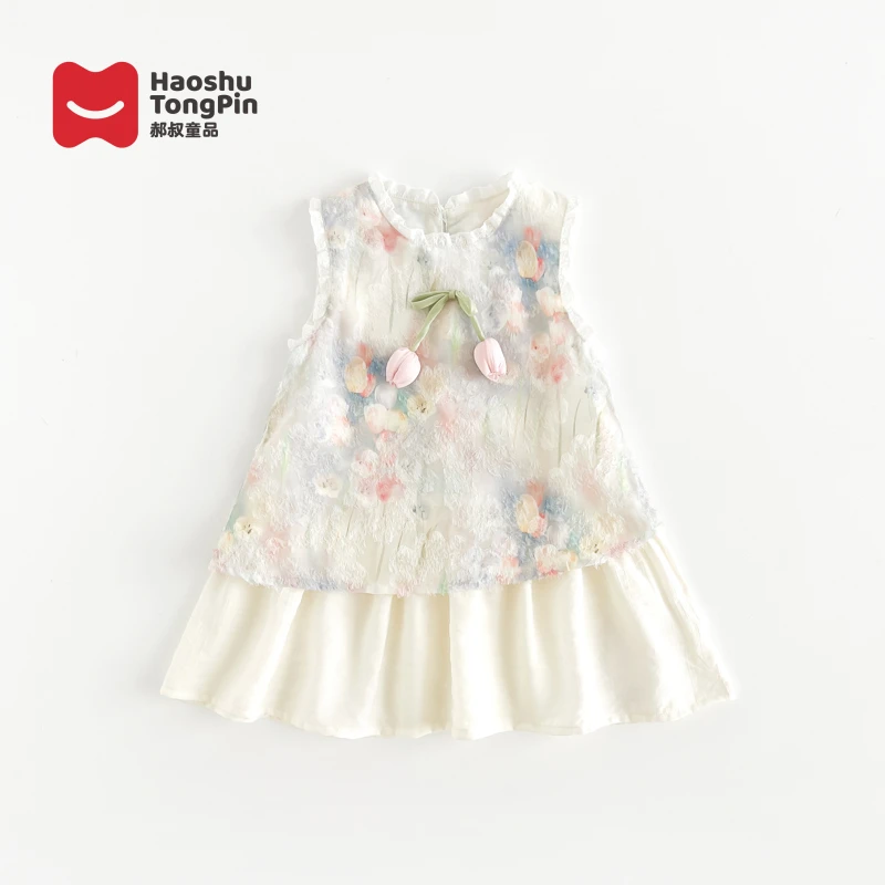 【现货】郝叔童品夏季限定新款时尚韩版2025女童高货连衣裙HL52145