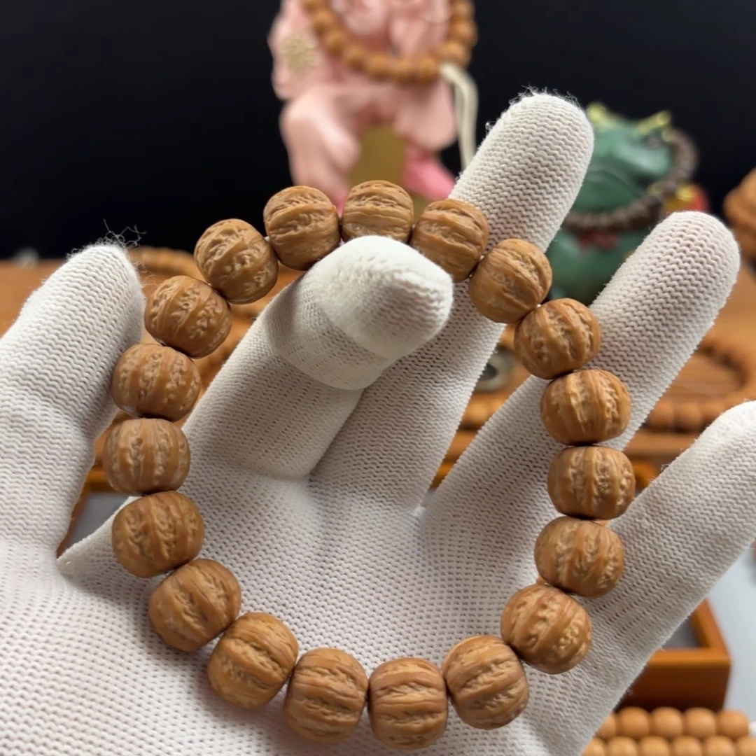 桃***花手串猴头核桃八棱
