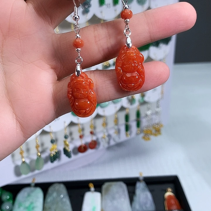 未镶嵌翡翠耳饰耳坠