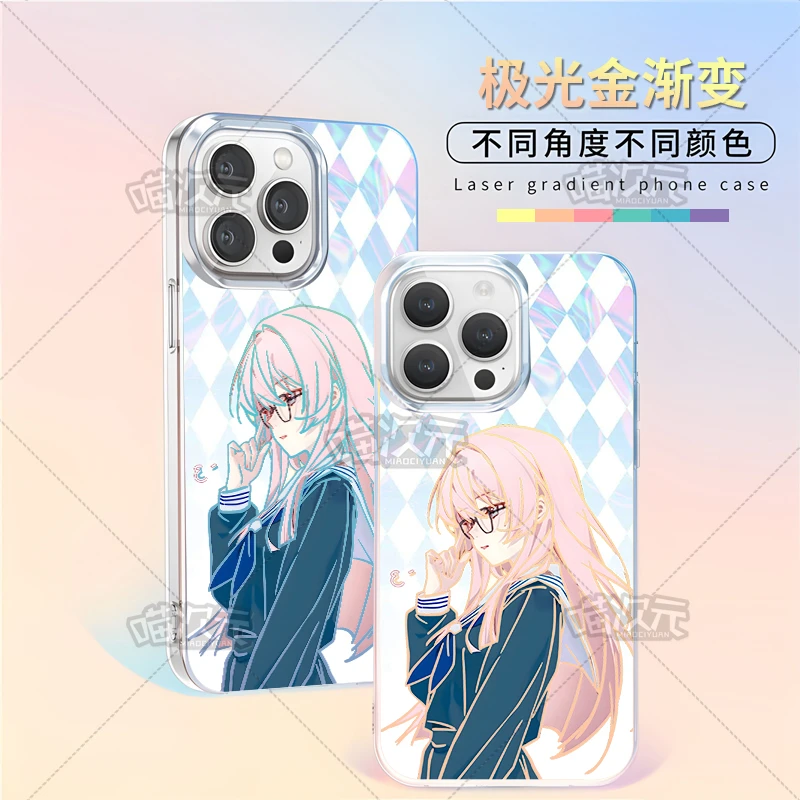 新款千早爱音适用苹果华为vivo一加iPhone小米红米极光金手机壳