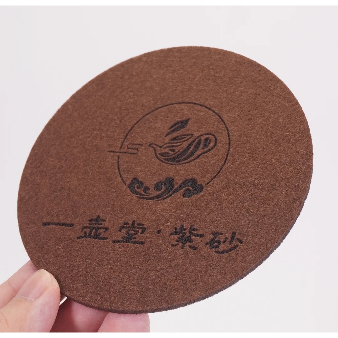 【一片】杯垫毛毡垫托壶垫10cm茶杯垫茶具茶垫高颜值紫砂家用
