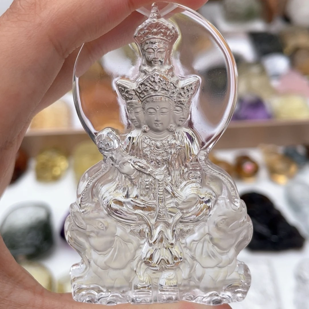 颈饰未镶嵌水晶定制吊坠普贤