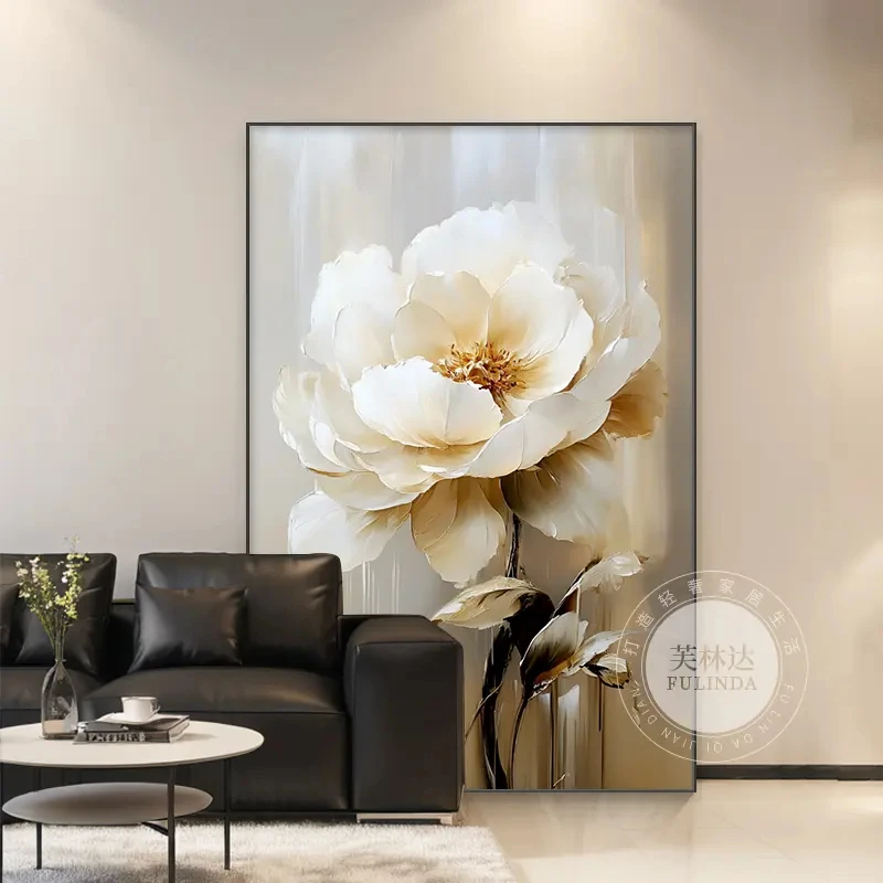 芙林达现代轻奢玄关挂画装饰画高级感花卉沙发背景墙壁画客厅挂画