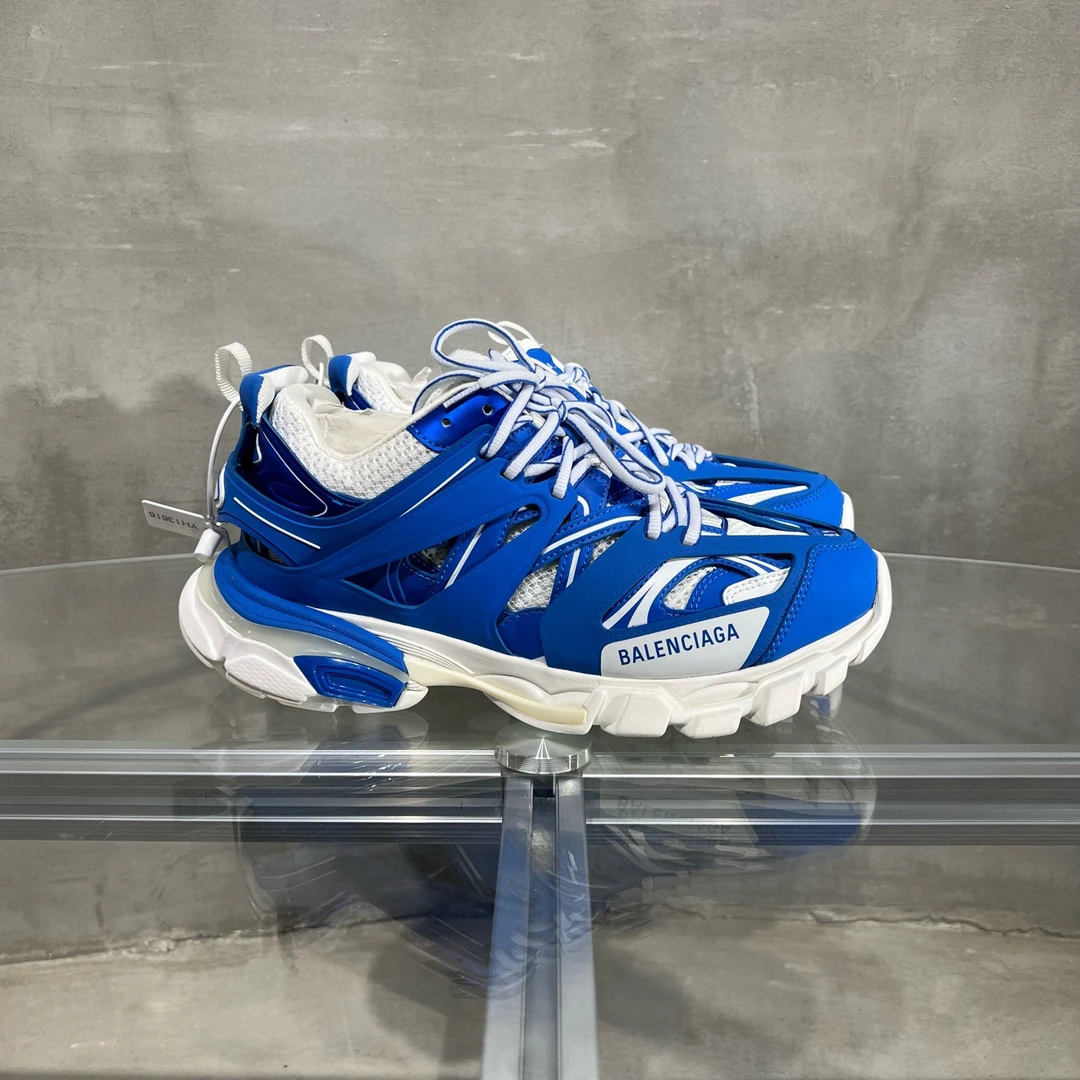未使用 Balenciaga/巴黎世家 TRACK 白蓝 LED 原盒 41码 YH13615